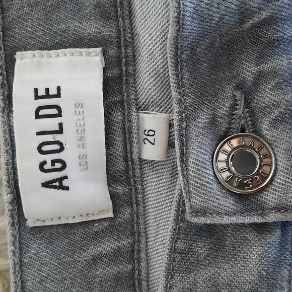 AGOLDE - Nico High Rise Slim - in colour CHIME - Picture 3 of 9